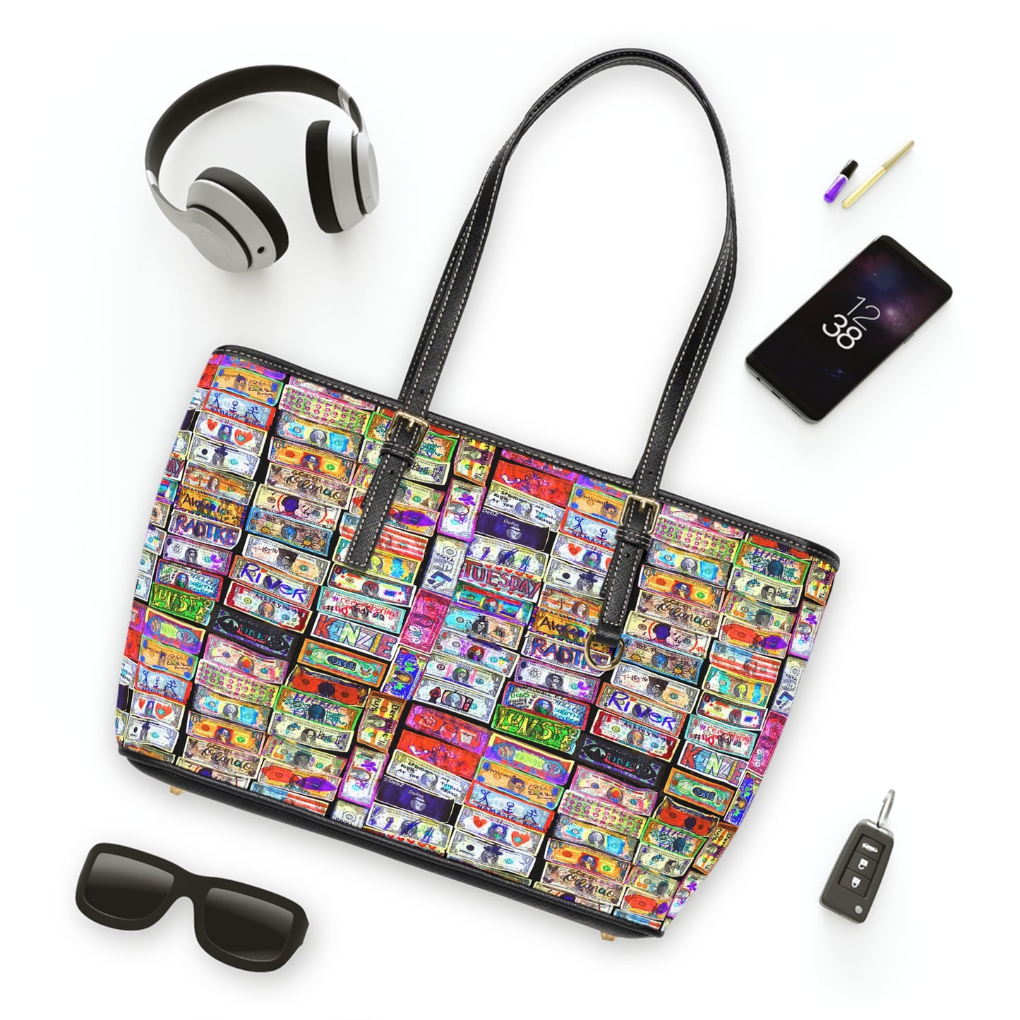 “Dollas” PU Leather Shoulder Bag