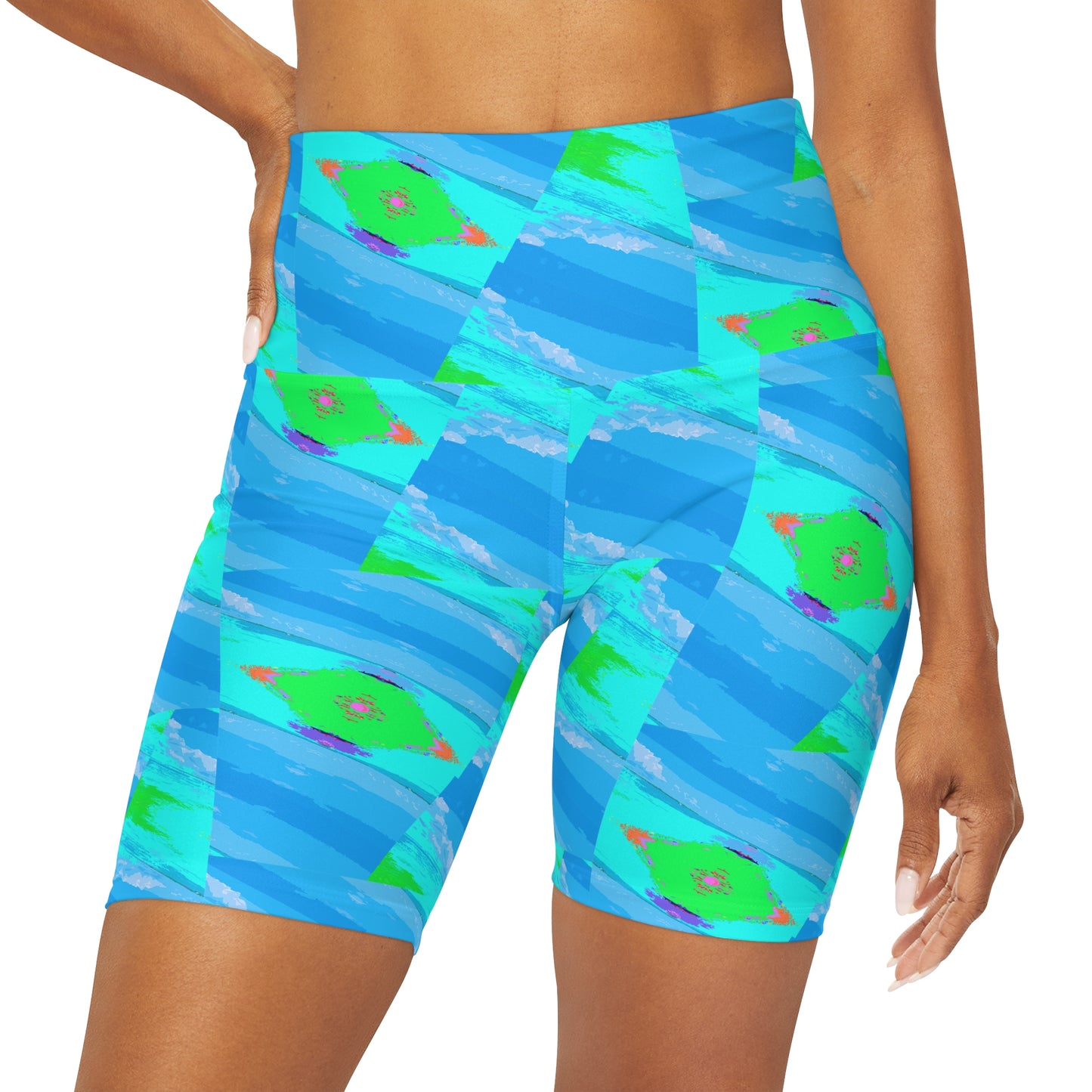 Ocean View Yoga Shorts